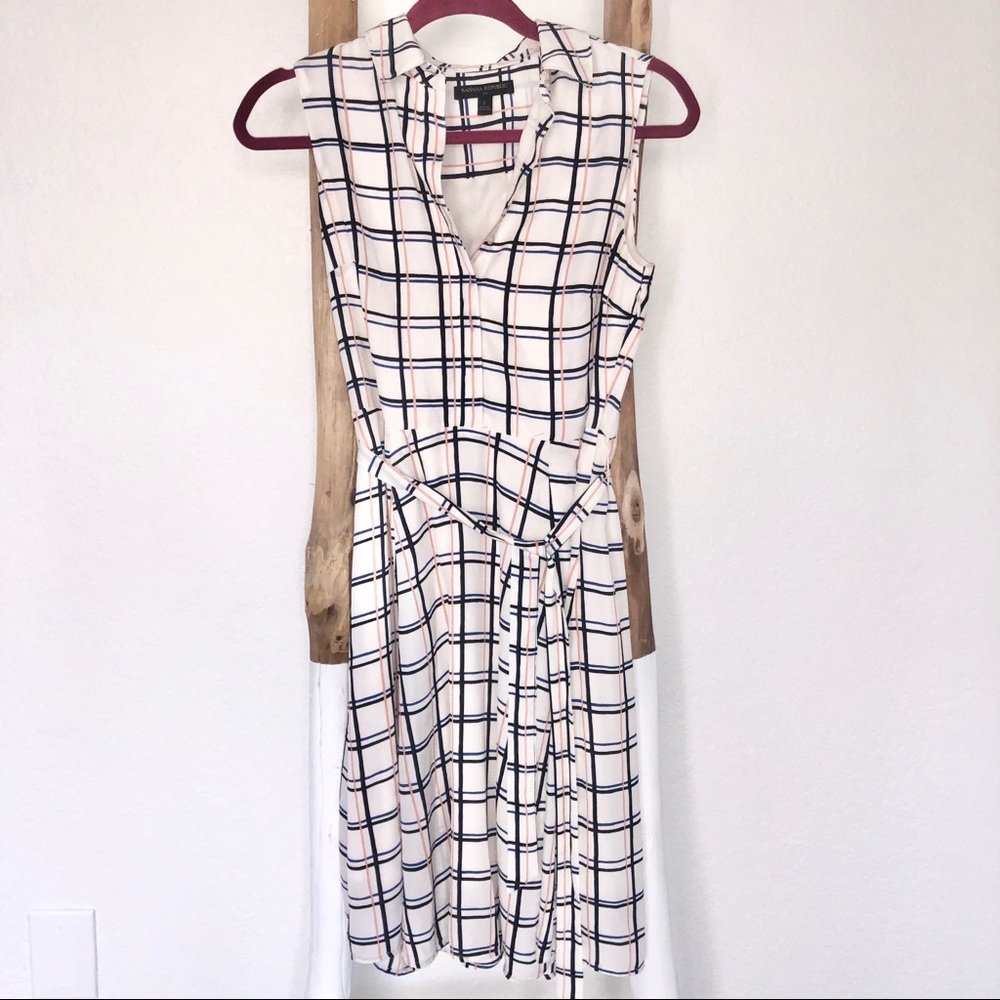 💋SOLD💋Banana Republic Sleeveless Sash Tie Dress